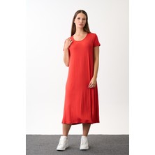 Alexandergardi Kısa Kollu Salaş Elbise (B22-43600)