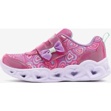 Skechers Heart Lights Boogie Land Küçük Kız Çocuk Pembe Işıklı Spor Ayakkabı 303258N Hpmt