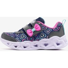 Skechers Heart Lights Boogie Land Küçük Kız Çocuk Lacivert Işıklı Spor Ayakkabı 303258N Nvmt