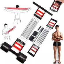 Çok Renkli Dirençli Elastik Spor Yayı El, Ayak, Göğüs Egzersiz Aleti