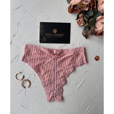 Lola Transparan Arkası Bağlama Detaylı Pamuklu Fantasy Günlük Kullanım Külot/tanga (Limited)