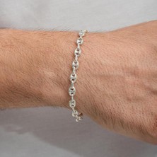 Gemici Halat 925 Ayar Gümüş Erkek Bileklik Künye