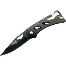 A1103B Siyah Kamp Çakı 15 cm - Kancalı Metal Saplı