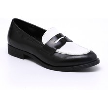 Kadın Oxford ( Klasik) 6A5333 Mp Comart 5333 Mp Vitello Ry Nero/white