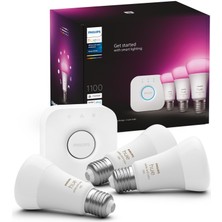 Philips Huewca 9W E27 Renkli Akıllı Ampul 3'lü Başlangıç Seti
