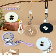 Peluş Hayvan Figürlü Ayna Anahtarlık