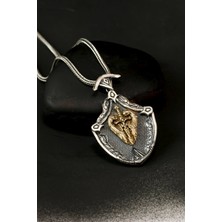 Özel Tasarım Vintage Karartmalı Gümüş Kılıç Erkek Kolye