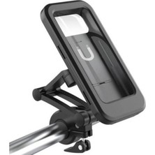 Gidon Bağlantılı Su Geçirmez Mıknatıslı Motorsiklet Telefon Tutucu