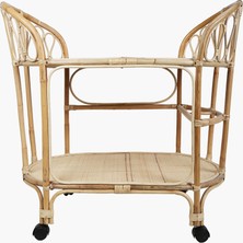  Rattan Servis Araba 91.5X54X86.5CM
