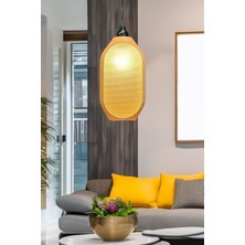 Modern Sarkıt Tekli Bohem, Avize, ( 23X27 cm ) Kovan Salon Mutfak Oturma Odası Cafe Bar