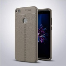 Huawei P9 Lite Mini Kılıf Deri Görünümlü Deriko Premium Silikon Kapak