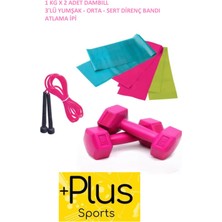 3'lü Pembe Pilates Seti ve Ekipmanı, Sağlıklı Yaşam Için Ideal Tercih