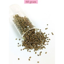 Kesme Cam Boncuk 2mm - 60 Gram - Metalik Sarı - BNC390
