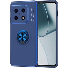 İ She One Plus 10 Pro Kılıf  Manyetik (Metal) Yüzüklü ve Stant Olabilen Rewon Premium Silikon Kapak