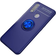 İ She Oppo A31 Kılıf  Manyetik (Metal) Yüzüklü ve Stant Olabilen Rewon Premium Silikon Kapak