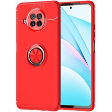 İ She Redmi Note 9 Pro 5g Kılıf  Manyetik (Metal) Yüzüklü ve Stant Olabilen Rewon Premium Silikon Kapak