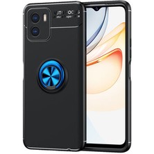 İ She Vivo Y15S Kılıf  Manyetik (Metal) Yüzüklü ve Stant Olabilen Rewon Premium Silikon Kapak