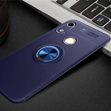 Mobixa Honor 8A Kılıf Metal Stant Olabilen Yüzüklü Flexring Premium Silikon Kılıf