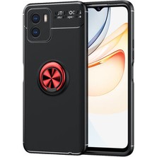 İ She Vivo Y15S Kılıf  Manyetik (Metal) Yüzüklü ve Stant Olabilen Rewon Premium Silikon Kapak