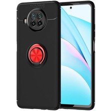 Mobixa Redmi Note 9 Pro 5g Kılıf Metal Stant Olabilen Yüzüklü Flexring Premium Silikon Kılıf