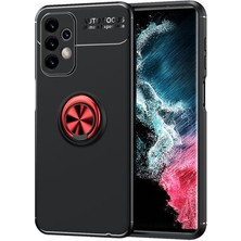 Mobixa Samsung Galaxy A23 Kılıf Metal Stant Olabilen Yüzüklü Flexring Premium Silikon Kılıf