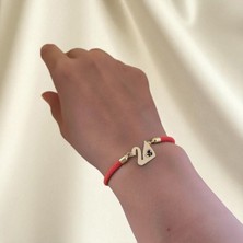 14 Ayar Plakalı Altın Anne Sevgisi Temalı Turuncu Örgülü Kuğu Kuşu Figürlü Hediye BILEKLIK-608SEMBOL