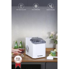 Torima Portatif Taşınabilir Hızlı Buz Yapma Makinesi YH16 Beyaz