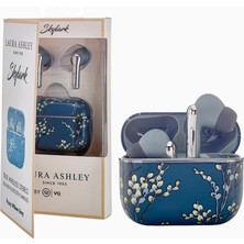 Laura Ashley Skylark Tws Kablosuz Kulaklıklar, Bluetooth 5.3, Enc Gürültü Önleme, 10 Saat Çalma
