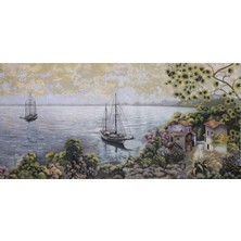 Belıeve Salome Jakarlı Dokuma Goblen Dekoratif    Çerçevesiz Pano Tablo 70*140