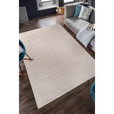 Bambu Yumuşak Halı Salon Mutfak Koridor Kesme Yolluk Dokuma Makine Halısı Art Bej