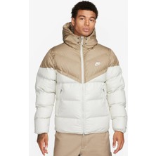 Nike Stormfit Primaloft Synthetic Fit Jacket Rahat Kalıp Kapüşonlu Mont Krem-Bej