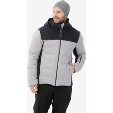 Wedze Erkek Şişme Kayak Montu - Gri/siyah - Warm 500