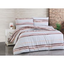 Cotton Collection Ranforce Tek Kişilik Nevresim Seti Mauve Sky