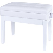 Kozmos DX16-WH Ayarlı Piyano Taburesi - Sandıklı - Beyaz