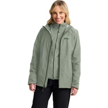Jack Wolfskin Moonrise 3in1 Jkt W Kadın Beyaz Outdoor Ceketi