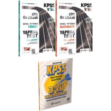 2026 Kpss Lise Ön Lisans Türkçe Matematik Çek Kopart Yaprak Test - 3 Deneme