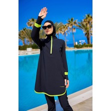 Marina Tam Kapalı Mayo 2XL Kadın Polyester Düz Renk 2025 İlkbahar - Yaz Su Tahliyeli
