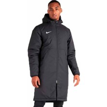 Nike Football Synthetic Fit Loose Fit Jacket Erkek Bol Kesim Kapüşonlu Mont Parka Siyah