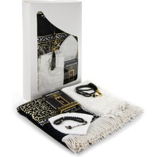 İhvan Online Babalar Gününe Özel Seccade Seti Dini Hediyelik - Pencere Kutulu Hediyelik - Kabeli Seccade