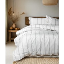 Cotton Collection Çift Kişilik Çizgili Nevresim Seti Seroya