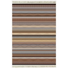 Cotton Kilim 3622 Etnik Geleneksel Motifler Modern Dekoratif Saçaklı Yıkanabilen Dokuma Kilim