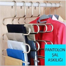 Ithal Dolap Içi 5 Katlı Pantolon Eşarp Şal Askısı Akıllı Askı ITH-0097