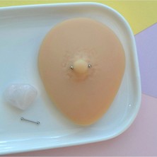 Heppii 2 Adet 316L Çelik Mini Toplu Nipple, Kulak ve Dil Piercing – 10 mm, Çift Taraflı