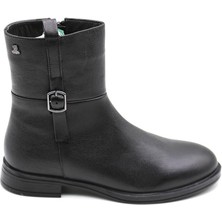 Venüs Kadın Hakiki Deri Trok Detaylı Western Bot 2552701K - Siyah - 36