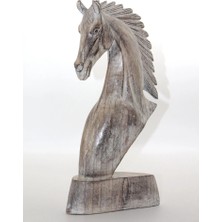 Ahşap At Büstü 40 cm