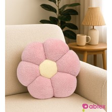 Pababo Dekoratif Papatya Şeklinde Peluş Yastık 40 cm – Yumuşak ve Konforlu Tasarım