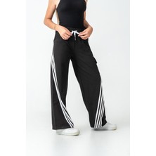 Kız Çocuk Bol Paça Cepli Rahat Kesim Penye Eşofman Altı