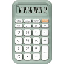Yeşil 12 Haneli Hesap Makinesi, Pratik ve Güçlü Hesaplama Aracı