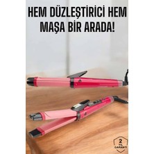 Hem Düzleştirici Hem Maşa Saç Şekillendirici