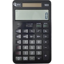 12 Hane Siyah Masüstü Hesap Makinesi, GKE103, Hızlı ve Güçlü Hesaplama Cihazı